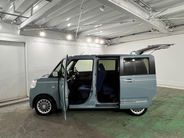 ムーヴキャンバスセオリーＧ　走行６３キロ／ナビ／バックカメラ／試乗車１年保証・走行距離無制限　フルセグナビ　Ｂｌｕｅｔｏｏｔｈ　バックカメラサイドエアバック　クリアランスソナー　オートライト　ＬＥＤヘッドライト　ベンチシート　シートヒーター　両側電動スライド（埼玉県）の中古車