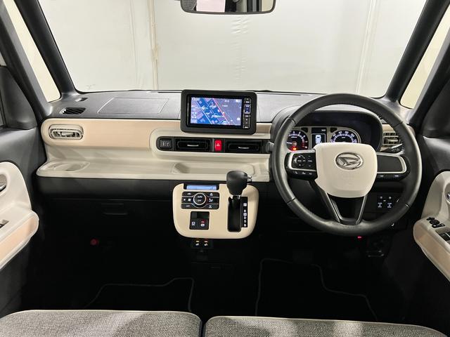ムーヴキャンバスストライプスG 車検整備付/走行26170キロ/ナビドラレコ1年保証距離無制限 走行距離26170キロ 純正フルセグナビ パノラマモニター ドラレコ 純正マット サイドエアバッグ LEDヘッドランプ アイドリングストップ シートヒーター 両側電動スライドドア(東京都)の中古車