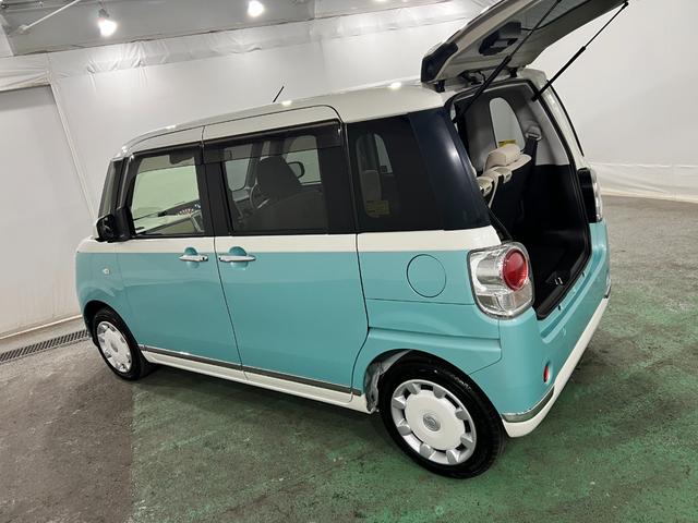 ムーヴキャンバスXリミテッドメイクアップ SAIII 軽雹害/車検整備付1年保証距離無制限 走行距離24684キロ フルセグナビ バックカメラ 純正マット サイドエアバッグ オートライト アイドリングストップ 両側電動スライドドア オート格納式ドアミラー(埼玉県)の中古車