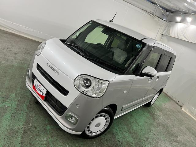 ムーヴキャンバスストライプスGターボ 走行57022キロ 9型ナビ/ドラレコ1年保証距離無制限 走行距離57022キロ 純正フルセグナビ バックカメラ ドラレコ 純正マット サイドエアバッグ LEDヘッドランプ アイドリングストップ シートヒーター 両側電動スライドドア(埼玉県)の中古車