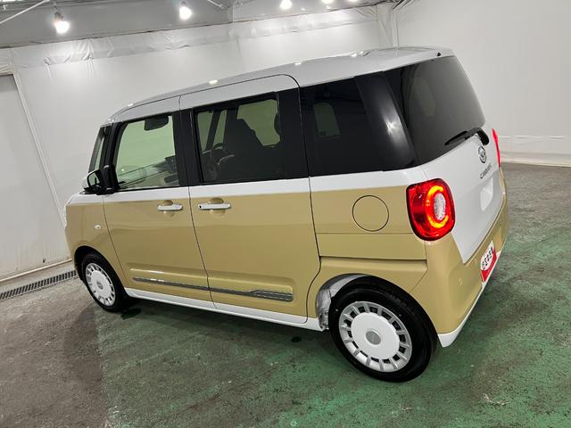ムーヴキャンバスストライプスＧ　走行１５０キロ／９型ディスプレイオーディオ１年保証距離無制限　走行距離１５０キロ　純正ディスプレイオーディオ　パノラマモニター　純正マット　サイドエアバッグ　ＬＥＤヘッドランプ　アイドリングストップ　シートヒーター　両側電動スライドドア（埼玉県）の中古車
