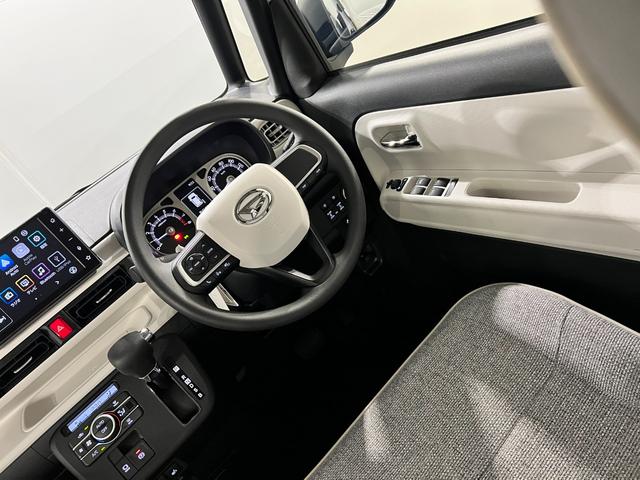 ムーヴキャンバスストライプスＧ　走行１５０キロ／９型ディスプレイオーディオ１年保証距離無制限　走行距離１５０キロ　純正ディスプレイオーディオ　パノラマモニター　純正マット　サイドエアバッグ　ＬＥＤヘッドランプ　アイドリングストップ　シートヒーター　両側電動スライドドア（埼玉県）の中古車