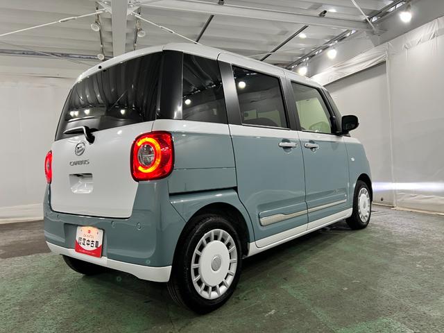 ムーヴキャンバスストライプスＧ　走行２４６５キロＬＥＤヘッドランプ／マット１年保証距離無制限　走行距離２４６５キロ　純正マット　サイドエアバッグ　ＬＥＤヘッドランプ　アイドリングストップ　シートヒーター　両側電動スライドドア　オート格納式ドアミラー　キーフリー（埼玉県）の中古車