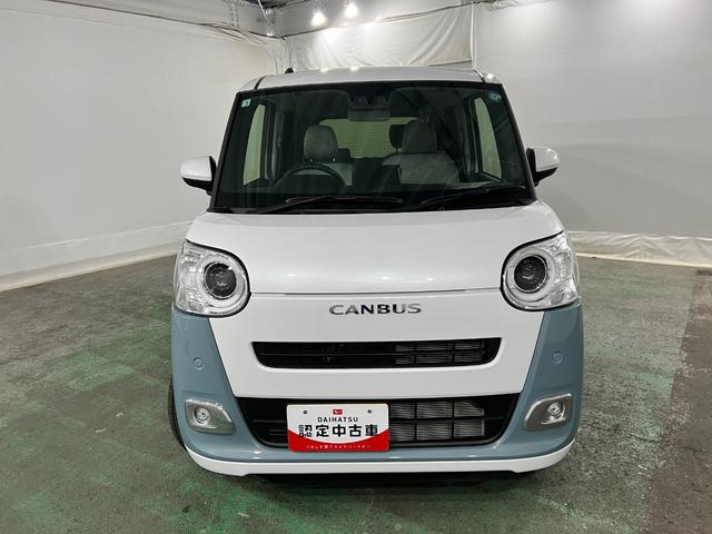 ムーヴキャンバスストライプスG 走行1872キロ/LEDヘッドランプ/マット1年保証距離無制限 走行距離1872キロ 純正マット サイドエアバッグ LEDヘッドランプ アイドリングストップ シートヒーター 両側電動スライドドア オート格納式ドアミラー 電動パーキングブレーキ(埼玉県)の中古車