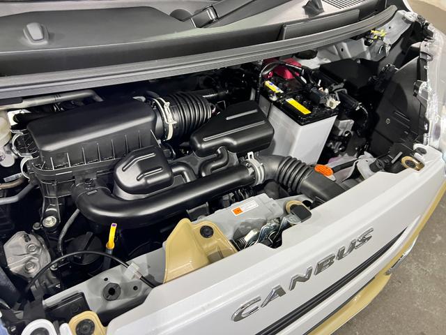 ムーヴキャンバスストライプスG 走行3438キロ/LEDヘッドランプ/マット1年保証距離無制限 走行距離3438キロ 純正マット サイドエアバッグ LEDヘッドランプ アイドリングストップ シートヒーター 両側電動スライドドア オート格納式ドアミラー 電動パーキングブレーキ(埼玉県)の中古車