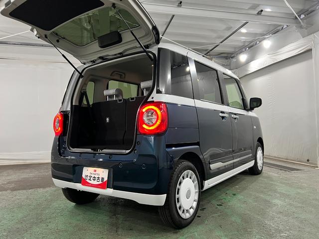 ムーヴキャンバスストライプスG 走行1236キロ/パノラマパーキング/代車一年保証・走行距離無制限 ディスプレイオーディオ 全周囲カメラ パノラマパーキング オートライト LEDヘッドライト シートヒーター 両側電動スライドドア(埼玉県)の中古車