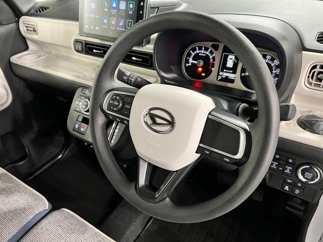 ムーヴキャンバスストライプスG 走行1236キロ/パノラマパーキング/代車一年保証・走行距離無制限 ディスプレイオーディオ 全周囲カメラ パノラマパーキング オートライト LEDヘッドライト シートヒーター 両側電動スライドドア(埼玉県)の中古車