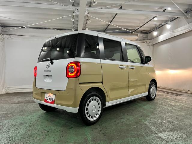 ムーヴキャンバスストライプスＸ　走行９２０キロ／９インチＤＡ／バックカメラ１年保証距離無制限　走行距離９２０キロ　純正ディスプレイオーディオ　バックカメラ　サイドエアバッグ　オートライト　アイドリングストップ　両側電動スライドドア（埼玉県）の中古車