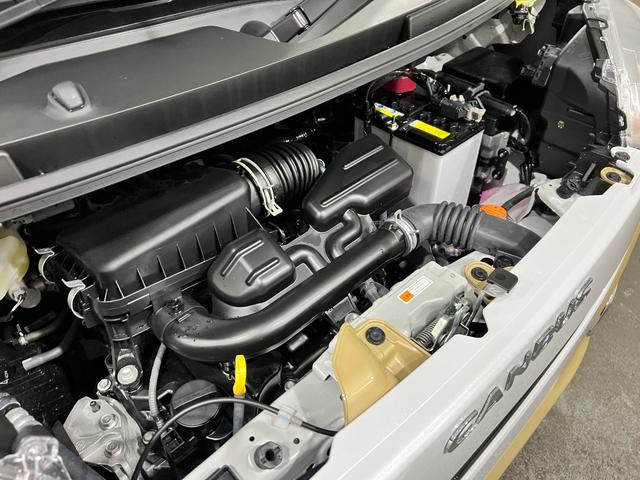 ムーヴキャンバスストライプスG 走行18キロ/LEDヘッドランプ/純正マット1年保証距離無制限 走行距離18キロ 純正マット サイドエアバッグ LEDヘッドランプ アイドリングストップ シートヒーター 両側電動スライドドア オート格納式ドアミラー 電動パーキングブレーキ(埼玉県)の中古車