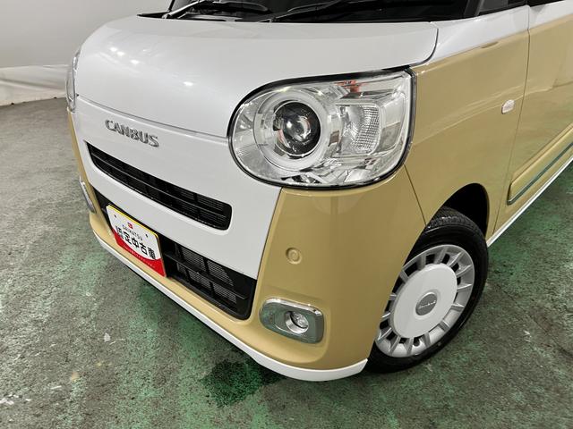 ムーヴキャンバスストライプスG 走行18キロ/LEDヘッドランプ/純正マット1年保証距離無制限 走行距離18キロ 純正マット サイドエアバッグ LEDヘッドランプ アイドリングストップ シートヒーター 両側電動スライドドア オート格納式ドアミラー 電動パーキングブレーキ(埼玉県)の中古車