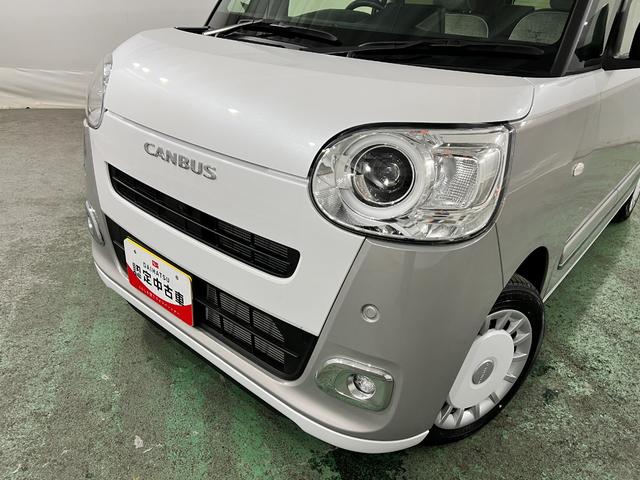 ムーヴキャンバスストライプスＧ　走行４３６キロ／ＬＥＤヘッドランプ／マット１年保証距離無制限　走行距離４３６キロ　純正マット　サイドエアバッグ　ＬＥＤヘッドランプ　アイドリングストップ　シートヒーター　両側電動スライドドア　オート格納式ドアミラー　電動パーキングブレーキ（埼玉県）の中古車
