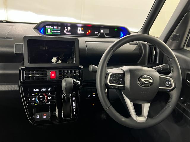 タント 中古車 カスタムＲＳリミテッド　走行１４４２キロ／社用車／ＥＴＣ１年保証・走行距離無制限　サイドエアバック　クリアランスソナー　オートマチックハイビーム　オートライト　ＬＥＤヘッドライト　ベンチシート　シートヒーター　両側電動スライドドア