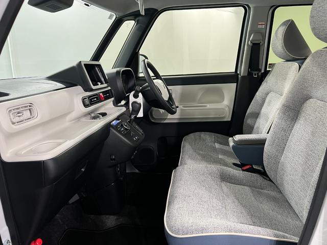 ムーヴキャンバスストライプスＧ　走行２２８４キロ／ＬＥＤヘッドランプ／マット１年保証距離無制限　走行距離２２８４キロ　純正マット　サイドエアバッグ　ＬＥＤヘッドランプ　アイドリングストップ　シートヒーター　両側電動スライドドア　オート格納式ドアミラー　電動パーキングブレーキ（埼玉県）の中古車