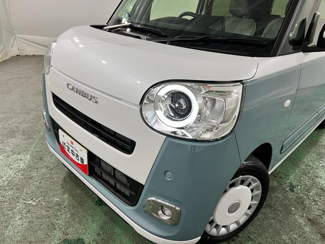 ムーヴキャンバスストライプスＧ　走行３０９８キロ／ＬＥＤヘッドランプ／マット１年保証距離無制限　走行距離３０９８キロ　純正マット　サイドエアバッグ　ＬＥＤヘッドランプ　アイドリングストップ　シートヒーター　両側電動スライドドア　オート格納式ドアミラー　電動パーキングブレーキ（埼玉県）の中古車