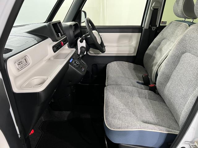 ムーヴキャンバスストライプスＧ　走行３０９８キロ／ＬＥＤヘッドランプ／マット１年保証距離無制限　走行距離３０９８キロ　純正マット　サイドエアバッグ　ＬＥＤヘッドランプ　アイドリングストップ　シートヒーター　両側電動スライドドア　オート格納式ドアミラー　電動パーキングブレーキ（埼玉県）の中古車