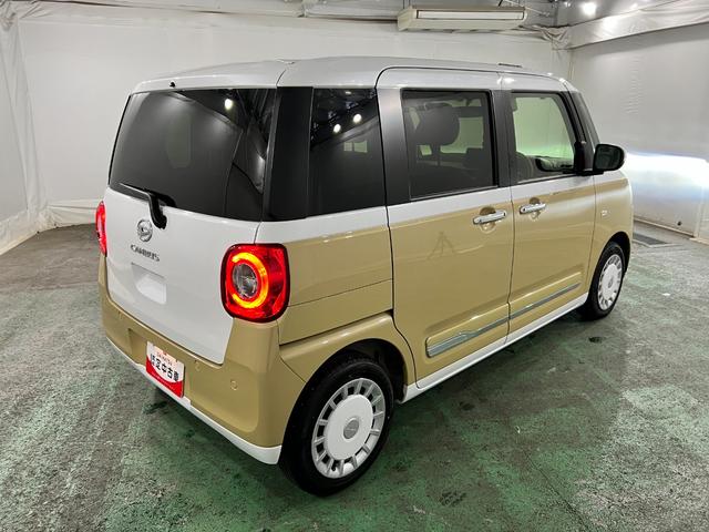 ムーヴキャンバスストライプスＧ　走行１７９１キロ／社用車／クリアランスソナー１年保証・走行距離無制限　サイドエアバック　クリアランスソナー　オートマチックハイビーム　オートライト　ＬＥＤヘッドライト　ベンチシート　シートヒーター　両側電動スライドドア（埼玉県）の中古車
