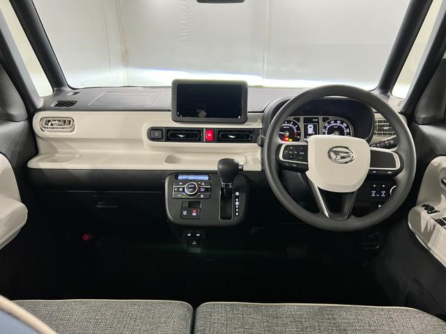 ムーヴキャンバスストライプスＧ　走行１７９１キロ／社用車／クリアランスソナー１年保証・走行距離無制限　サイドエアバック　クリアランスソナー　オートマチックハイビーム　オートライト　ＬＥＤヘッドライト　ベンチシート　シートヒーター　両側電動スライドドア（埼玉県）の中古車