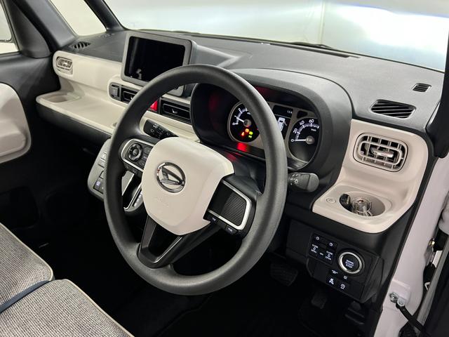 ムーヴキャンバスストライプスＧ　走行１７９１キロ／社用車／クリアランスソナー１年保証・走行距離無制限　サイドエアバック　クリアランスソナー　オートマチックハイビーム　オートライト　ＬＥＤヘッドライト　ベンチシート　シートヒーター　両側電動スライドドア（埼玉県）の中古車
