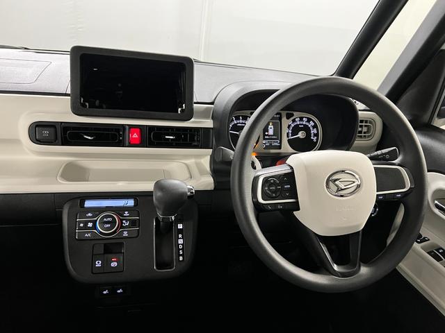 ムーヴキャンバスストライプスＧ　走行６３９５キロ／社用車／クリアランスソナー１年保証・走行距離無制限　サイドエアバック　クリアランスソナー　オートマチックハイビーム　オートライト　ＬＥＤヘッドライト　ベンチシート　シートヒーター　両側電動スライドドア（埼玉県）の中古車