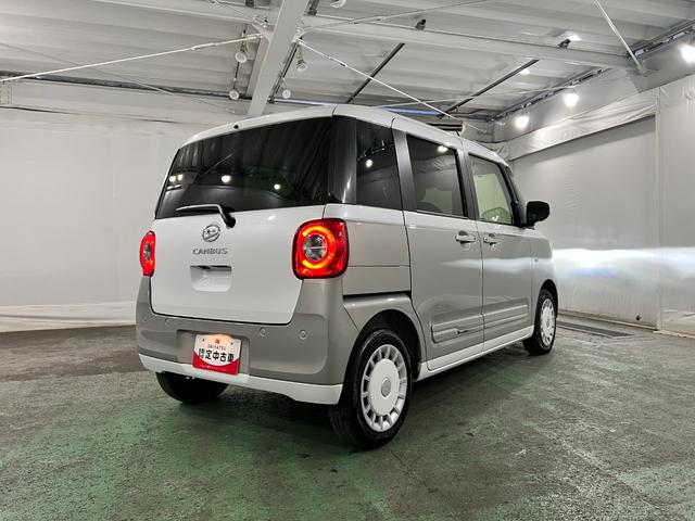 ムーヴキャンバスストライプスG 走行4374キロ/LEDヘッドランプ/マット1年保証距離無制限 走行距離4374キロ 両側電動スライドドア LEDヘッドランプ(東京都)の中古車