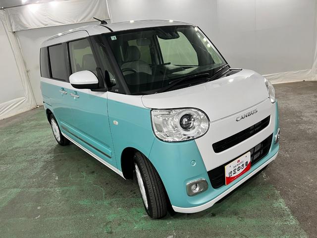ムーヴキャンバスストライプスＧ　走行１１７５キロ／９型ＤＡ／ワイヤレス充電１年保証距離無制限　走行距離１１７５キロ　純正ディスプレイオーディオ　バックカメラ　純正マット　サイドエアバッグ　ＬＥＤヘッドランプ　アイドリングストップ　シートヒーター　両側電動スライドドア（埼玉県）の中古車