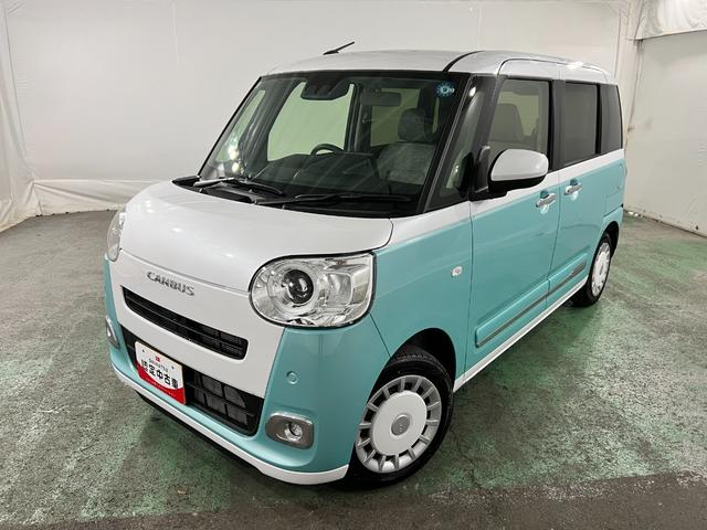 ムーヴキャンバスストライプスＧ　走行１１７５キロ／９型ＤＡ／ワイヤレス充電１年保証距離無制限　走行距離１１７５キロ　純正ディスプレイオーディオ　バックカメラ　純正マット　サイドエアバッグ　ＬＥＤヘッドランプ　アイドリングストップ　シートヒーター　両側電動スライドドア（埼玉県）の中古車
