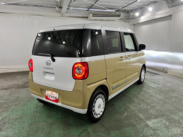 ムーヴキャンバスストライプスG 走行1801キロ/クリアランスソナー/社用車1年保証・走行距離無制限 サイドエアバック クリアランスソナー オートマチックハイビーム オートライト LEDヘッドライト ベンチシート シートヒーター 両側電動スライドドア(埼玉県)の中古車
