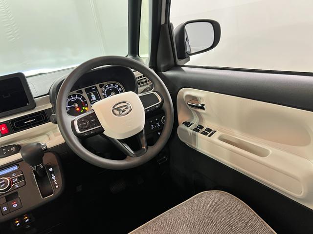 ムーヴキャンバスストライプスG 走行1801キロ/クリアランスソナー/社用車1年保証・走行距離無制限 サイドエアバック クリアランスソナー オートマチックハイビーム オートライト LEDヘッドライト ベンチシート シートヒーター 両側電動スライドドア(埼玉県)の中古車