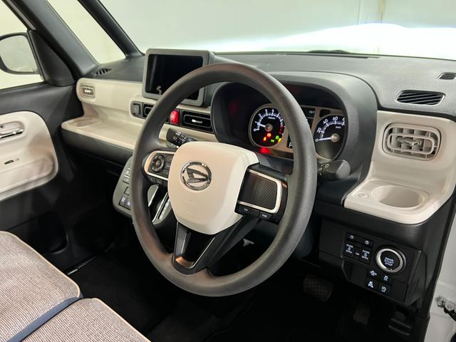 ムーヴキャンバスストライプスG 走行1801キロ/クリアランスソナー/社用車1年保証・走行距離無制限 サイドエアバック クリアランスソナー オートマチックハイビーム オートライト LEDヘッドライト ベンチシート シートヒーター 両側電動スライドドア(埼玉県)の中古車
