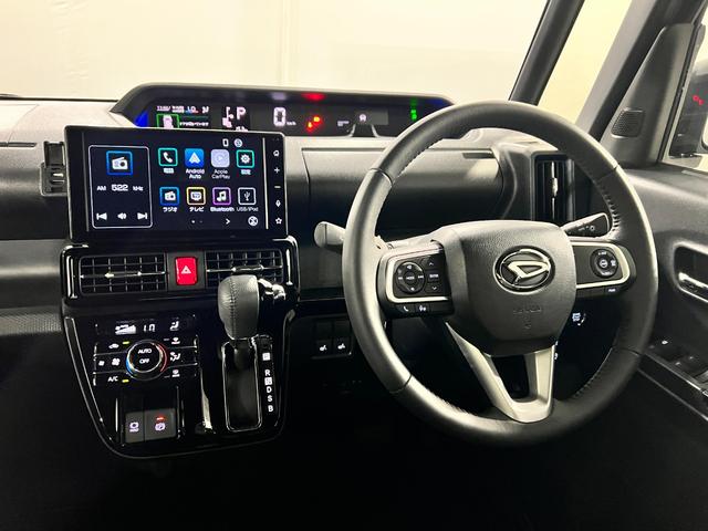 タント 中古車 カスタムＲＳリミテッド　走行１５３キロ／純正９インチＤＡ１年保証距離無制限　走行１５３キロ　バックカメラ　ブルートゥース　純正マット　サイドエアバッグ　ＬＥＤヘッドランプ　アイドリングストップ　シートヒーター　両側電動スライドドア　オート格納式ドアミラー
