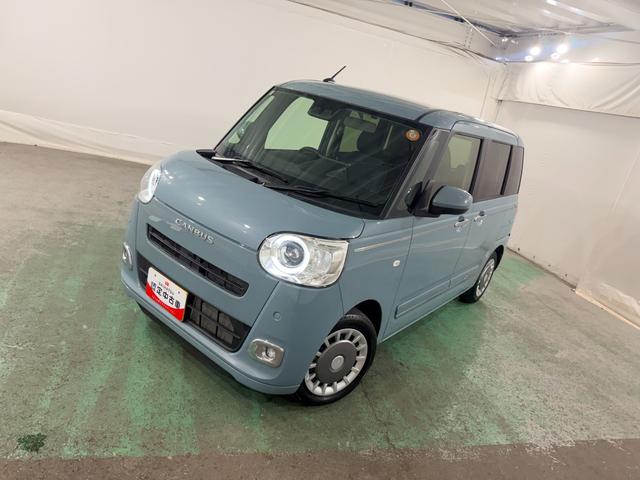ムーヴキャンバスセオリーＧターボ　雹害／走行２２９９０キロ／ディスプレイＤＡ１年保証距離無制限　走行距離２２９９０キロ　ディスプレイオーディオ　バックカメラ　純正マット　サイドエアバッグ　ＬＥＤヘッドランプ　アイドリングストップ　シートヒーター　両側電動スライドドア（埼玉県）の中古車