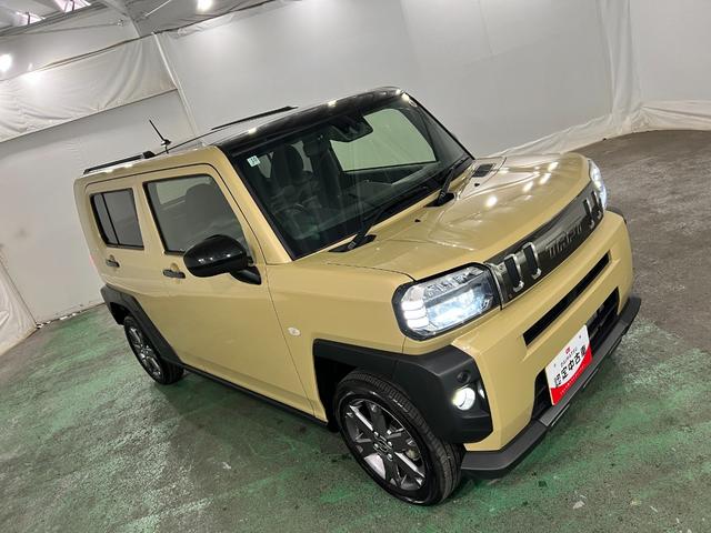 タフトGターボ ダーククロムベンチャー 走行8956キロ/マット1年保証距離無制限 走行距離8956キロ 純正マット サイドエアバッグ LEDヘッドランプ アイドリングストップ シートヒーター オート格納式ドアミラー 電動パーキングブレーキ(埼玉県)の中古車