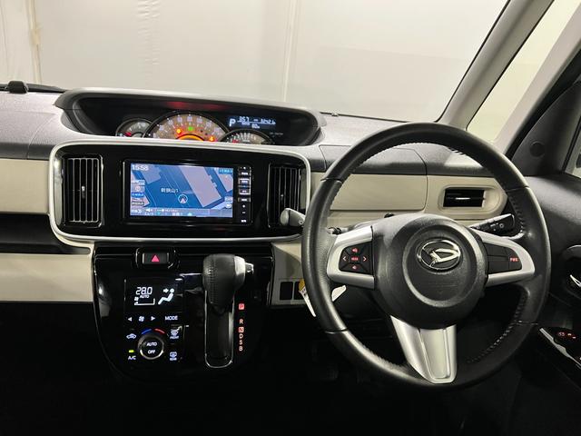 ムーヴキャンバス 中古車 ＧブラックインテリアＶＳ　ＳＡＩＩＩ　走行３２４２０キロ保証１年間・距離無制限付き　キーフリー　ナビ　パノラマモニター　ドラレコ　シートヒーター　ＵＳＢ入力端子　ブルートゥース　両側電動スライドドア　ＬＥＤヘッドライト　オートライト