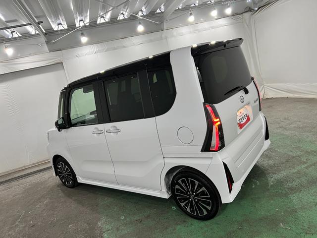 タントカスタムRSリミテッド 走行501キロ/ナビ/全周囲カメラ一年保証・走行距離無制限 試乗車アップ フルセグナビ Bluetooth 全周囲カメラ ETC クリアランスソナー オートライト LEDヘッドライト ベンチシート シートヒーター 両側電動スライドドア(埼玉県)の中古車