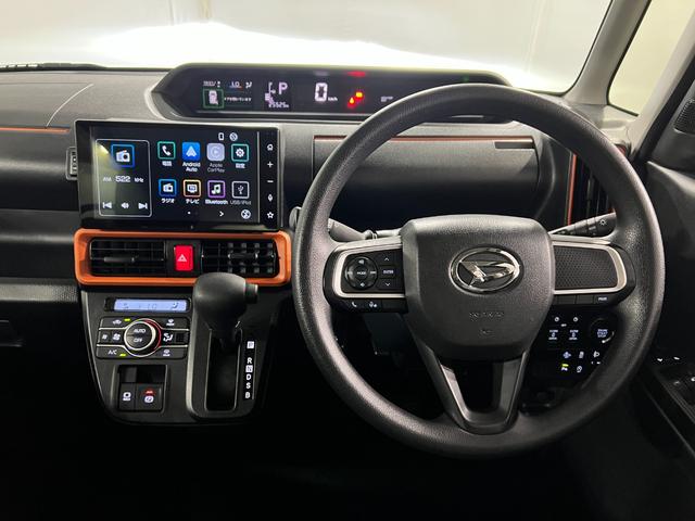 タント 中古車 ファンクロス　走行２５５２５キロ／純正９インチＤＡ／ドラレコワンオーナー　禁煙車　９インチスマホ連携ディスプレイオーディオ　運転席助手席パワースライドドア　バックカメラ　ドラレコ　サイドエアバッグ　ＬＥＤヘッドランプ　アイドリングストップ　シートヒーター