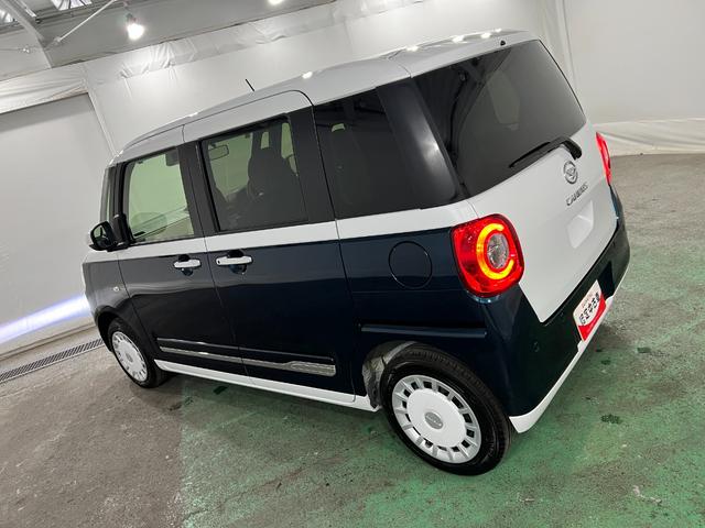 ムーヴキャンバスストライプスGターボ 走行7459キロ/LEDヘッドランプ1年保証距離無制限 走行距離7459キロ 純正マット サイドエアバッグ LEDヘッドランプ アイドリングストップ シートヒーター両側電動スライドドア オート格納式ドアミラー 電動パーキングブレーキ(埼玉県)の中古車