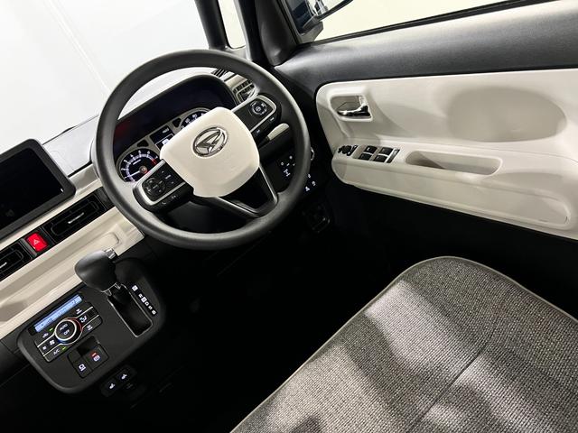 ムーヴキャンバスストライプスGターボ 走行7459キロ/LEDヘッドランプ1年保証距離無制限 走行距離7459キロ 純正マット サイドエアバッグ LEDヘッドランプ アイドリングストップ シートヒーター両側電動スライドドア オート格納式ドアミラー 電動パーキングブレーキ(埼玉県)の中古車