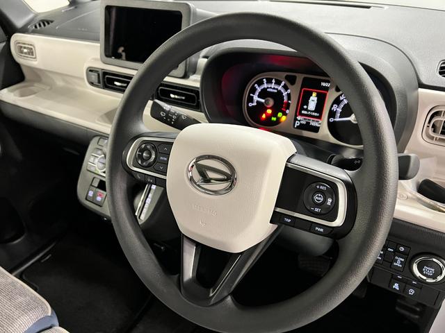 ムーヴキャンバスストライプスGターボ 走行7459キロ/LEDヘッドランプ1年保証距離無制限 走行距離7459キロ 純正マット サイドエアバッグ LEDヘッドランプ アイドリングストップ シートヒーター両側電動スライドドア オート格納式ドアミラー 電動パーキングブレーキ(埼玉県)の中古車