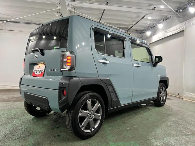 タフトGターボ 走行13734キロ/純正9インチナビ/ドラレコ1年保証距離無制限 走行距離13734キロ 純正フルセグナビ バックカメラ ドラレコ 純正マット サイドエアバッグ LEDヘッドランプ アイドリングストップ シートヒーター オート格納式ドアミラー(埼玉県)の中古車