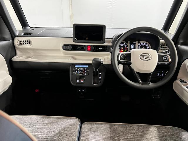 ムーヴキャンバスストライプスＧターボ　走行２５４０８キロ／ＬＥＤヘッドランプ１年保証距離無制限　走行距離２５４０８キロ　純正マット　サイドエアバッグ　ＬＥＤヘッドランプ　アイドリングストップ　シートヒーター　両側電動スライドドア　オート格納式ドアミラー　電動パーキングブレーキ（埼玉県）の中古車