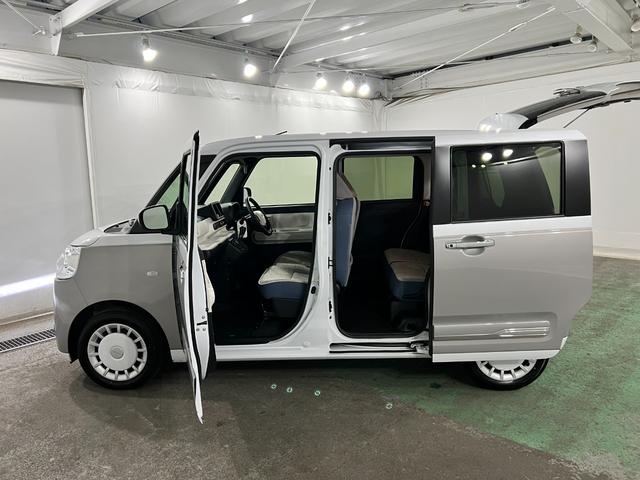 ムーヴキャンバスストライプスＧターボ　走行２５４０８キロ／ＬＥＤヘッドランプ１年保証距離無制限　走行距離２５４０８キロ　純正マット　サイドエアバッグ　ＬＥＤヘッドランプ　アイドリングストップ　シートヒーター　両側電動スライドドア　オート格納式ドアミラー　電動パーキングブレーキ（埼玉県）の中古車