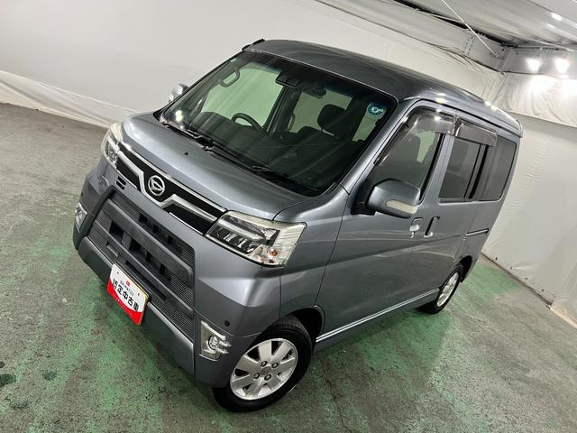アトレーワゴンカスタムターボRSリミテッド SAIII 雹害/4WD/ナビ1年保証距離無制限 走行距離33427キロ フルセグナビ バックカメラ ドラレコ 純正マット LEDヘッドランプ アイドリングストップ 片側電動スライドドア(埼玉県)の中古車