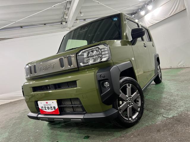 タフトGターボ ダーククロムベンチャー 走行22639キロ/マット1年保証距離無制限 走行距離22639キロ 純正マット サイドエアバッグ LEDヘッドランプ アイドリングストップ シートヒーター オート格納式ドアミラー 電動パーキングブレーキ(埼玉県)の中古車