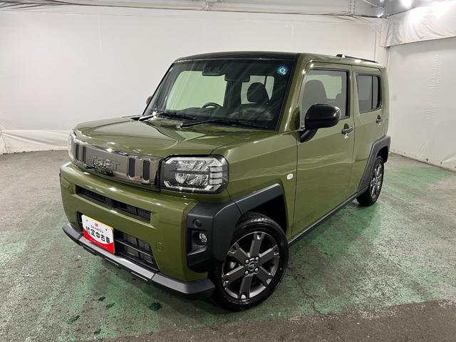 タフトGターボ ダーククロムベンチャー 走行22639キロ/マット1年保証距離無制限 走行距離22639キロ 純正マット サイドエアバッグ LEDヘッドランプ アイドリングストップ シートヒーター オート格納式ドアミラー 電動パーキングブレーキ(埼玉県)の中古車