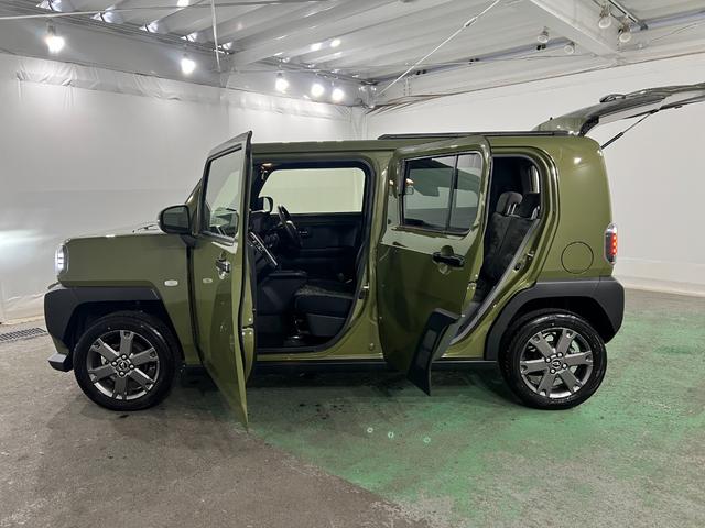 タフトGターボ ダーククロムベンチャー 走行22639キロ/マット1年保証距離無制限 走行距離22639キロ 純正マット サイドエアバッグ LEDヘッドランプ アイドリングストップ シートヒーター オート格納式ドアミラー 電動パーキングブレーキ(埼玉県)の中古車