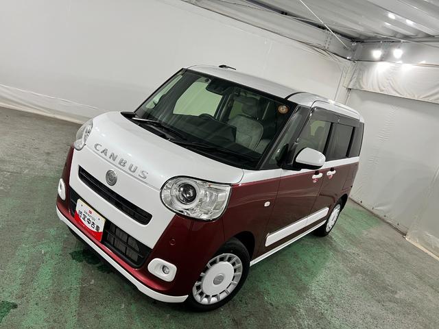 ムーヴキャンバスストライプスＧターボ　車検整備付／走行１２０５９キロ１年保証距離無制限　走行距離１２０５９キロ　純正フルセグナビ　バックカメラ　ドラレコ　純正マット　サイドエアバッグ　ＬＥＤヘッドランプ　アイドリングストップ　シートヒーター　両側電動スライドドア（埼玉県）の中古車