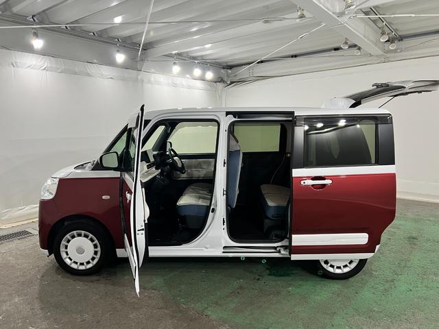 ムーヴキャンバスストライプスＧターボ　車検整備付／走行１２０５９キロ１年保証距離無制限　走行距離１２０５９キロ　純正フルセグナビ　バックカメラ　ドラレコ　純正マット　サイドエアバッグ　ＬＥＤヘッドランプ　アイドリングストップ　シートヒーター　両側電動スライドドア（埼玉県）の中古車