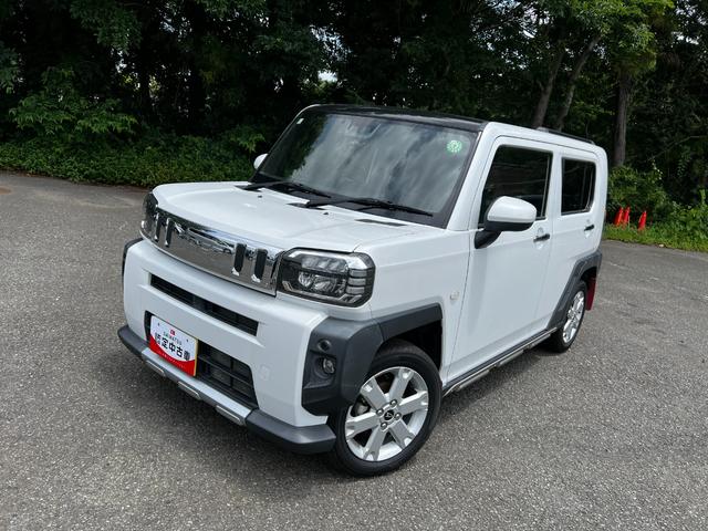 タフトGターボ クロムベンチャー 4WD/走行42851キロ保証1年間・距離無制限付き 大画面ナビ バックカメラ シートヒーター USB入力端子 オートライト LEDヘッドライト 電動パーキング 純正フロアマット(埼玉県)の中古車