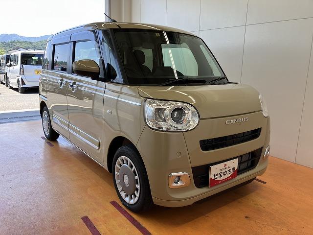ムーヴキャンバスセオリーＧサポカーＳワイド適合　パノラマモニター対応　ＵＳＢ接続端子　ドラレコ　ＥＴＣ　電動パーキングブレーキ　シートヒーター　両側オートスライドドア　ステアリングスイッチ　ホッとカップホルダー　キーフリー（神奈川県）の中古車