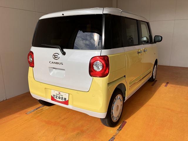 ムーヴキャンバスストライプスＧサポカーＳワイド適合　パノラマモニター対応　ＵＳＢ接続端子　電動パーキングブレーキ　シートヒーター　両側オートスライドドア　ステアリングスイッチ　ホッとカップホルダー　電動格納ミラー　キーフリー（神奈川県）の中古車